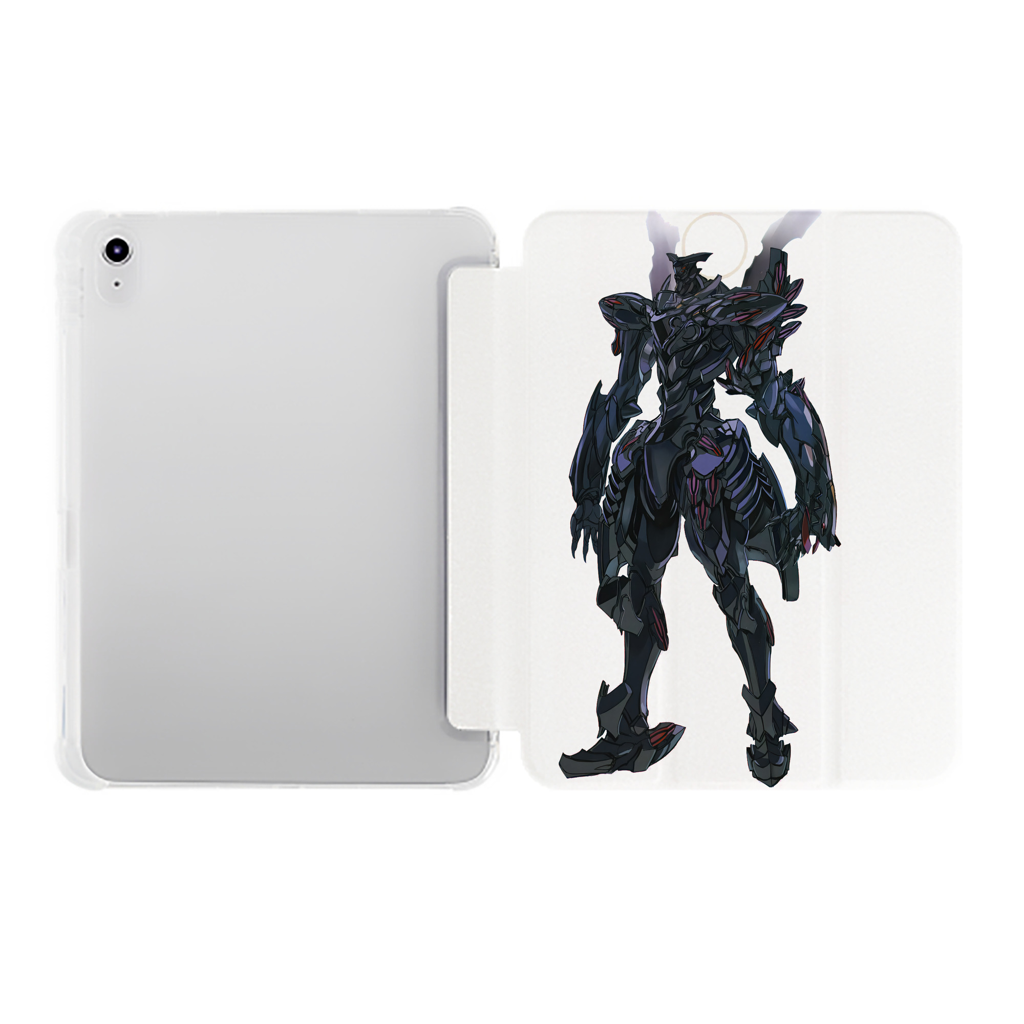 （画像用） EVA 新世紀エヴァンゲリオン IPad ケース ペン収納付き 三つ折りスタンド PUレザー×シリコン 対応機種9.5/10.5/10.9インチ